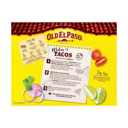 Old El Paso Taco Shells 12 Pack - 156g