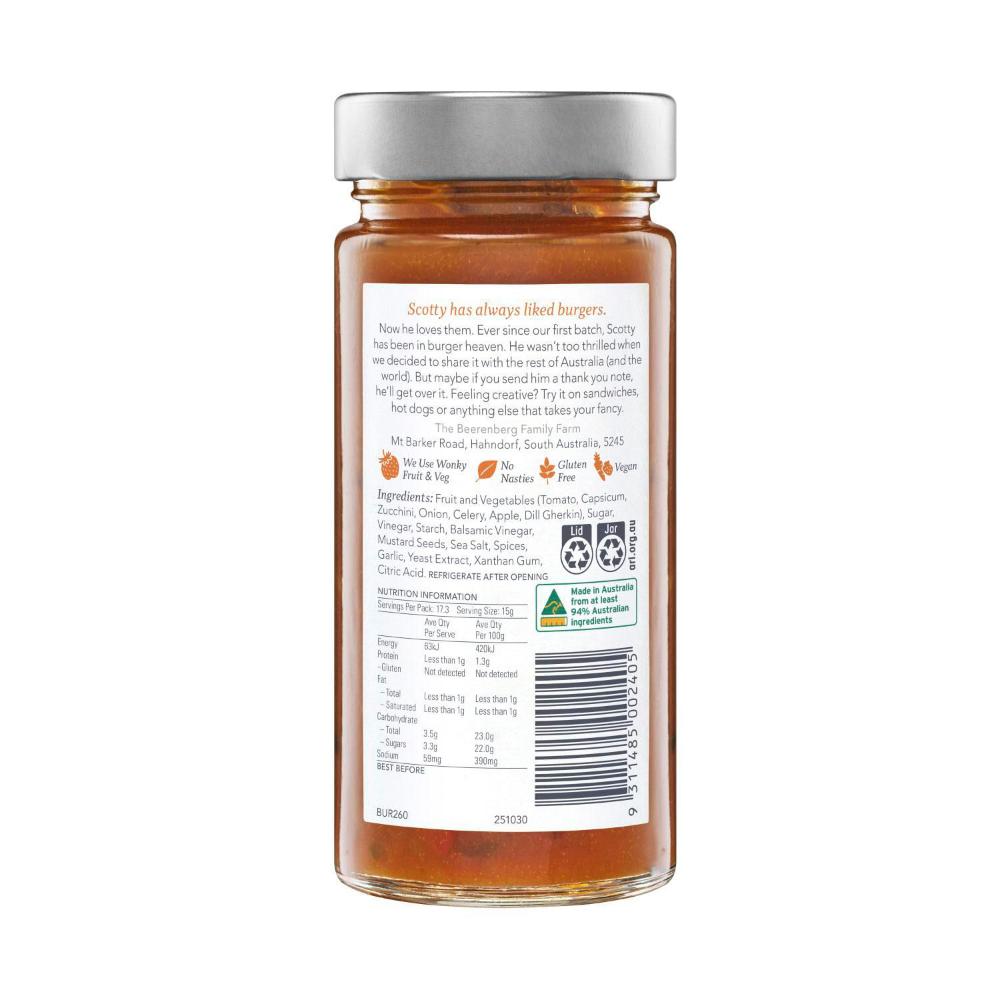 Beerenberg Burger Relish - 260g