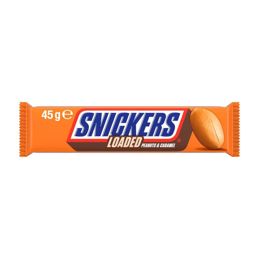 Snickers Loaded Milk Chocolate Bar Peanuts Caramel - 45g
