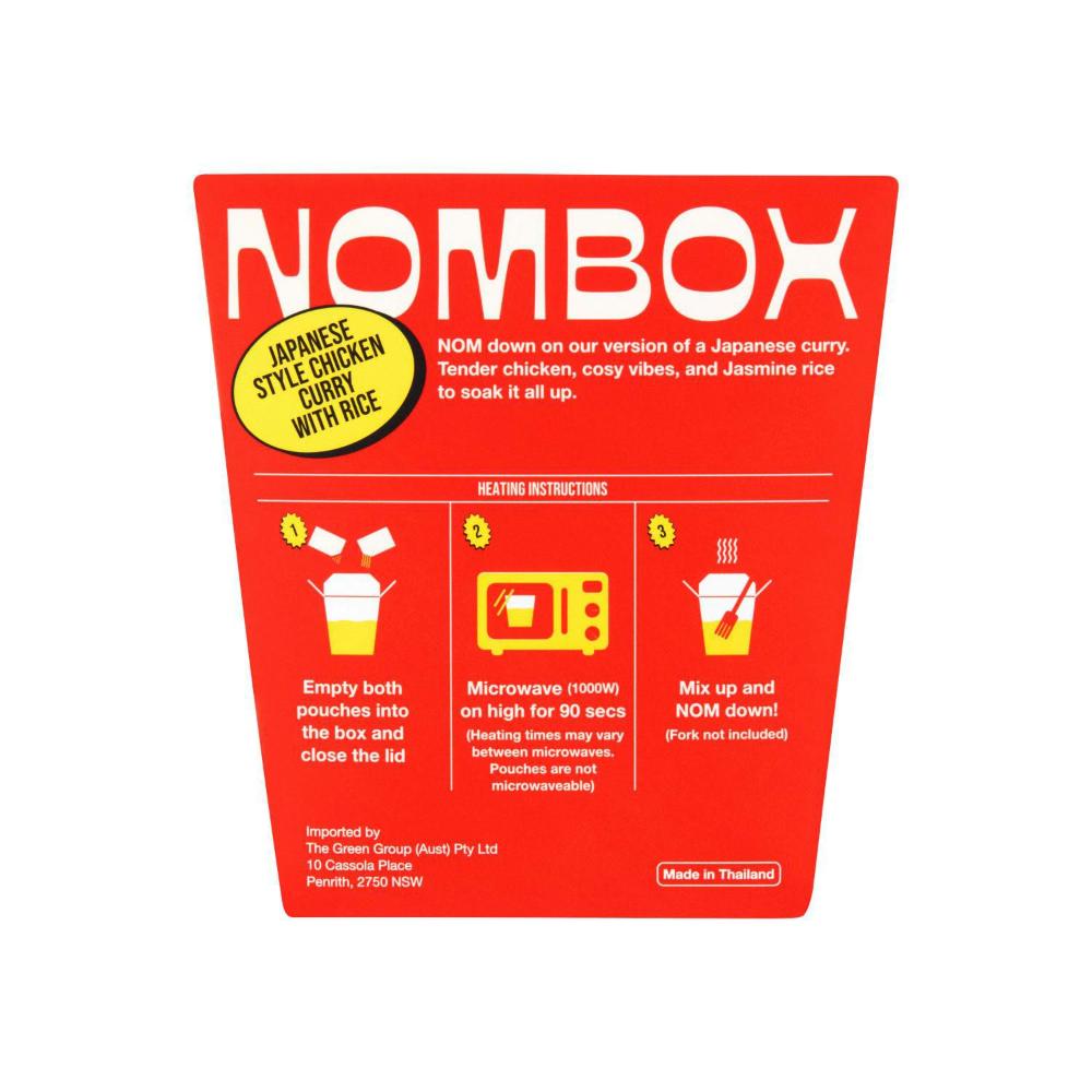 Nombox Meal Box Chicken Katsu Curry With Rice - 350g