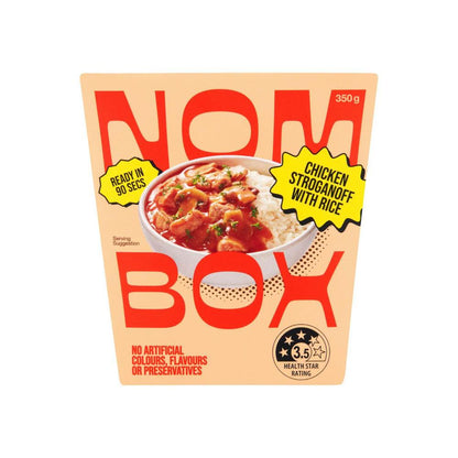 Nombox Meal Box Chicken Stroganoff With Rice - 350g
