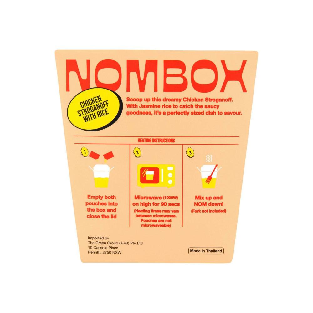 Nombox Meal Box Chicken Stroganoff With Rice - 350g