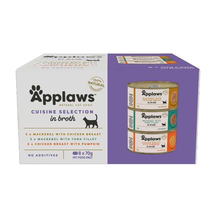 Applaws Tin Mp Cuisine Selection Cat Food 8x70g - 8 pack