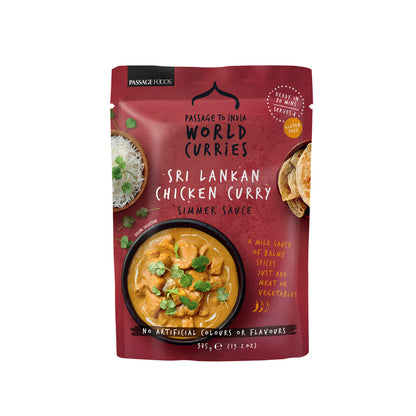 Passage Foods Passage To India Sri Lanka Chicken Curry Simmer Sauce - 375g