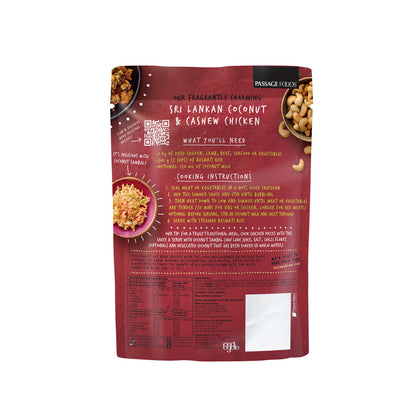 Passage To Sri Lankan Coconut & Cashew Chicken Simmer Sauce Pouch - 375g