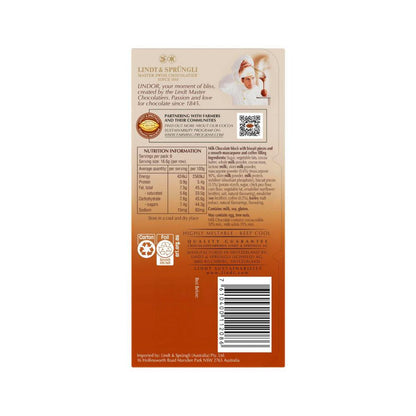 Lindt Lindor Tiramisu Milk Chocolate Block - 100g