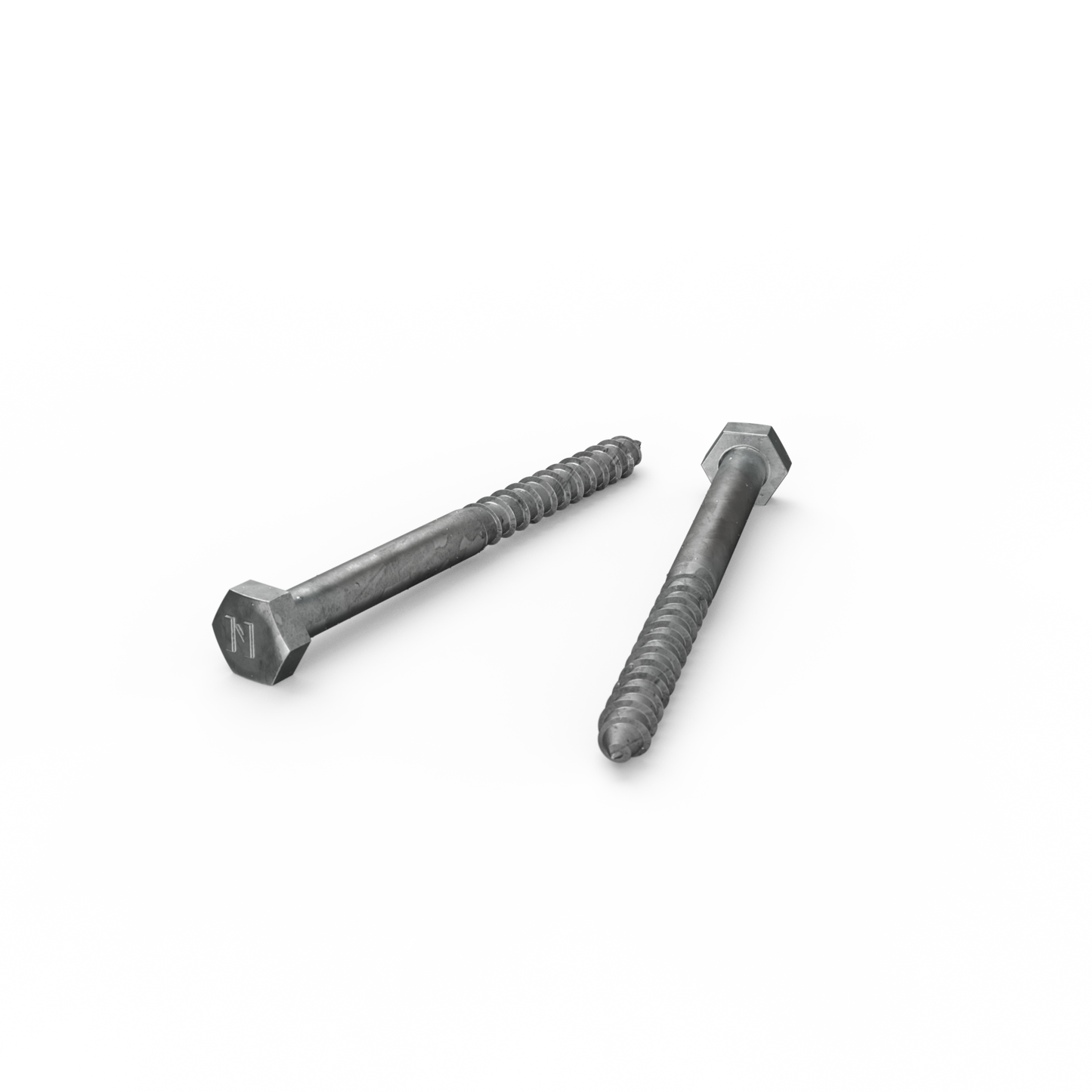 Zenith Hot Dip Galvanised Hex Head Coach Screws - M6 x 75mm - 25 Pack