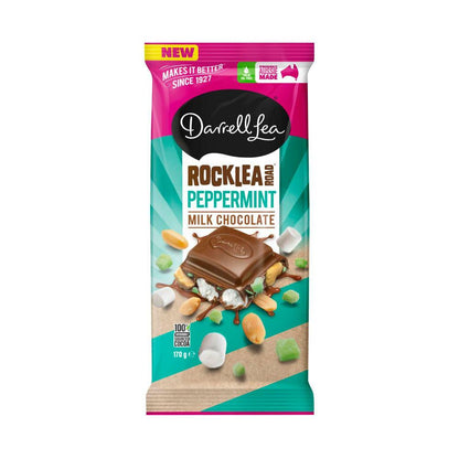 Darrell Lea Rocklea Road Peppermint Block Chocolate - 170g