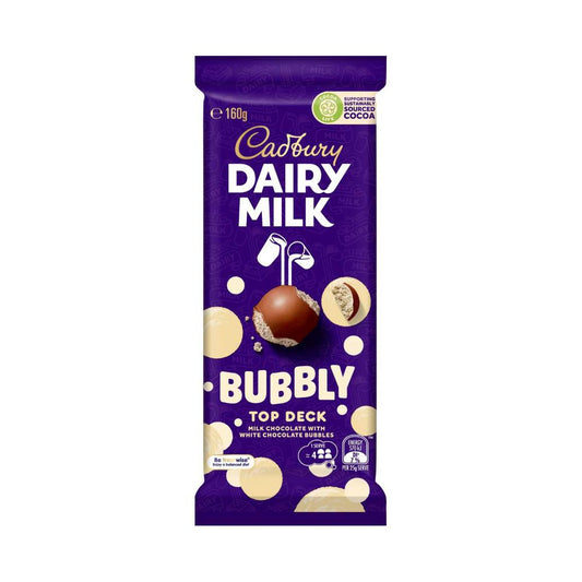 Cadbury Top Deck Bubbly Block Chocolate - 160g