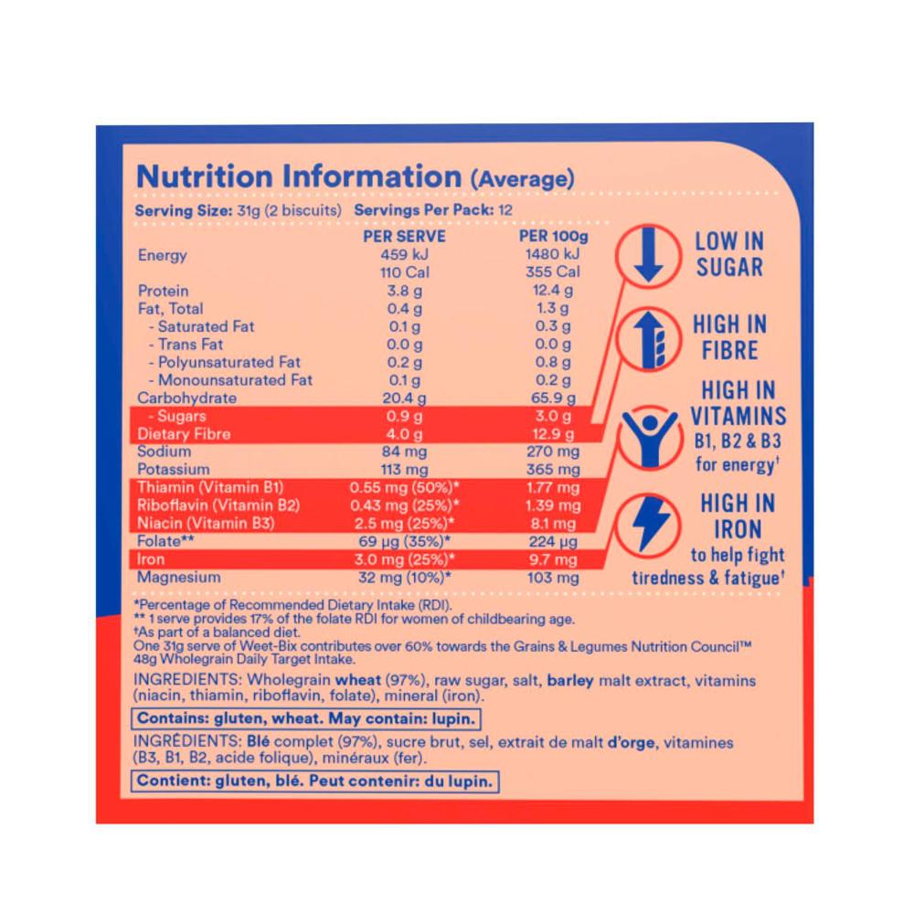 Sanitarium Weet-bix Breakfast Cereal - 375g