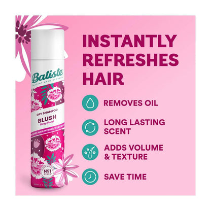 Batiste Floral & Flirty Blush Dry Shampoo - 200mL