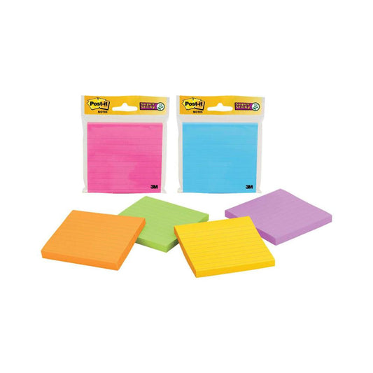 Post-it Super Sticky Assorted Colours - 1 Pack