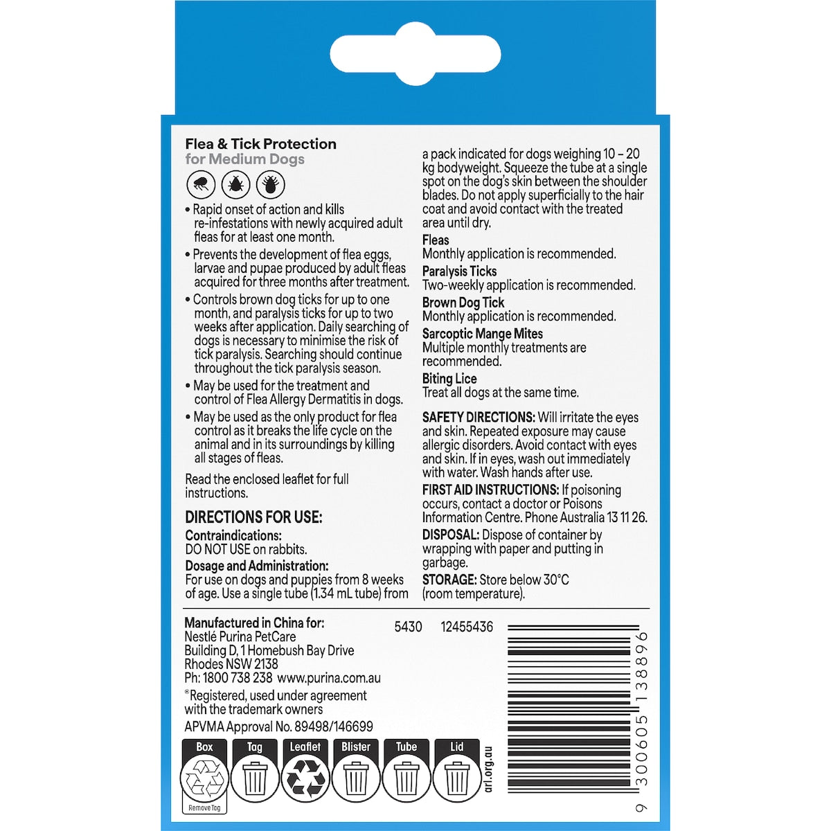 Total Care Flea & Tick Control Plus For Medium Dogs Each