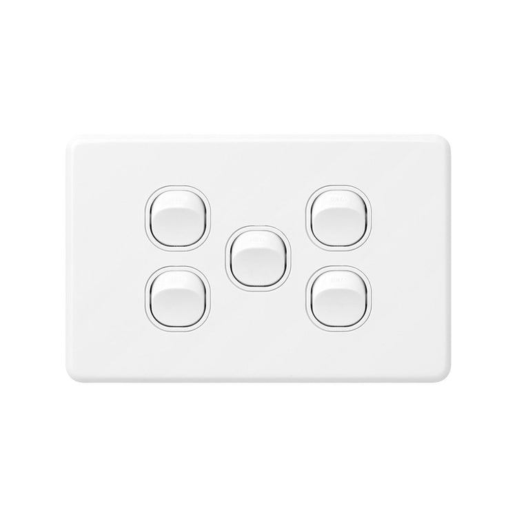 DETA X6 White Five Horizontal Switch