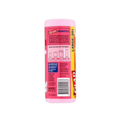 Glad Aromatics Kitchen Tidy Bags Cherry Blossom Large - 20 Pack