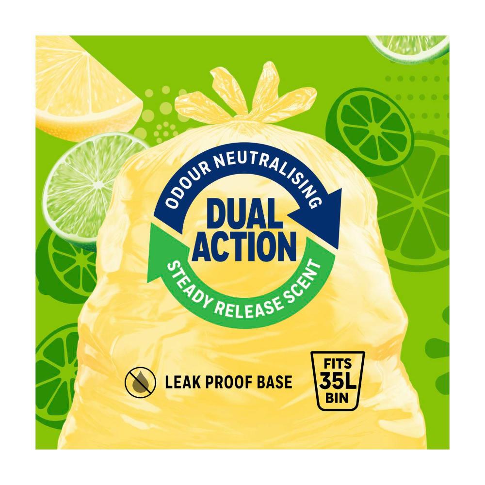 Glad Aromatics Kitchen Tidy Bags Sweet Citrus Large - 20 Pack
