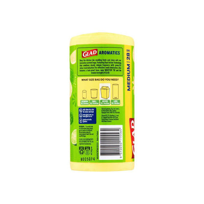 Glad Aromatics Kitchen Tidy Bags Sweet Citrus Medium - 28 Pack