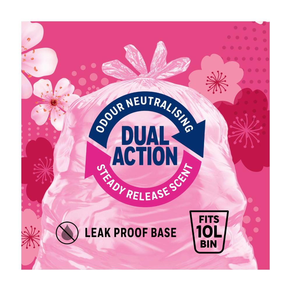 Glad Aromatics Bathroom Tidy Bags Cherry Blossom - 30 Pack