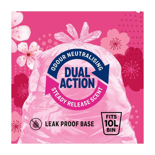 Glad Aromatics Bathroom Tidy Bags Cherry Blossom - 30 Pack