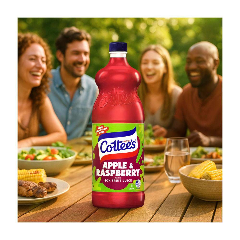 Cottee's Cordial Apple Raspberry - 1L