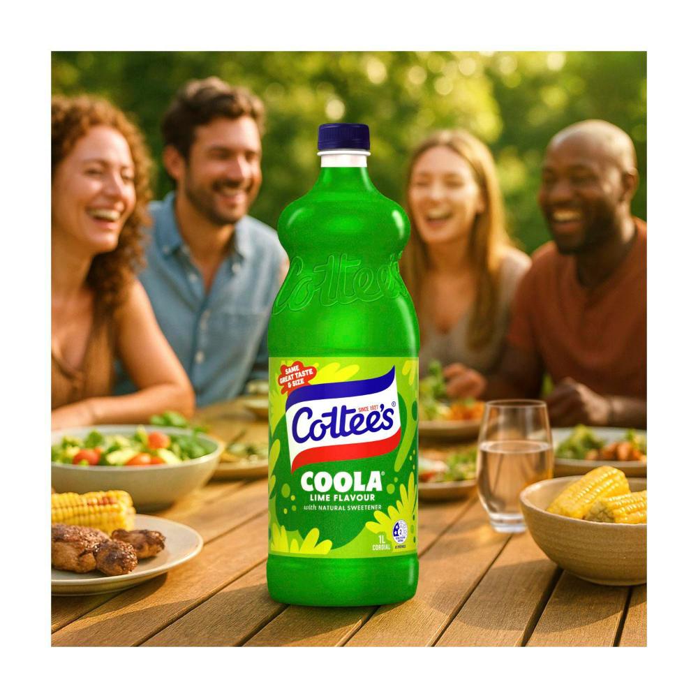 Cottee's Cordial Coola Lime - 1L