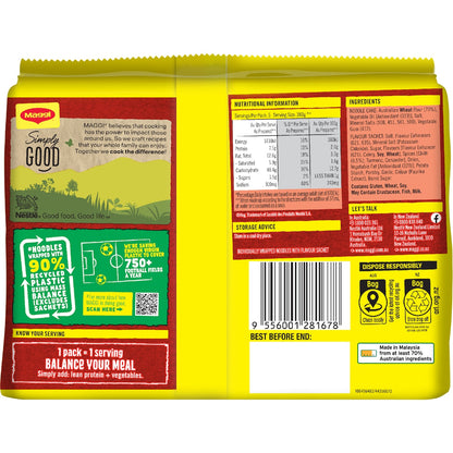 Maggi 2 Minute Spicy Chicken Flavour Instant Noodles 5 Pack