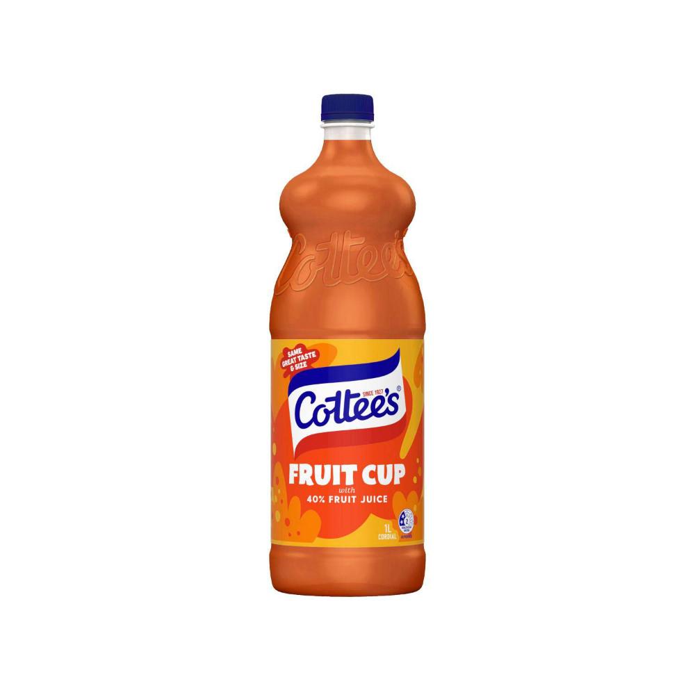 Cottee's Cordial Fruit Cup - 1L