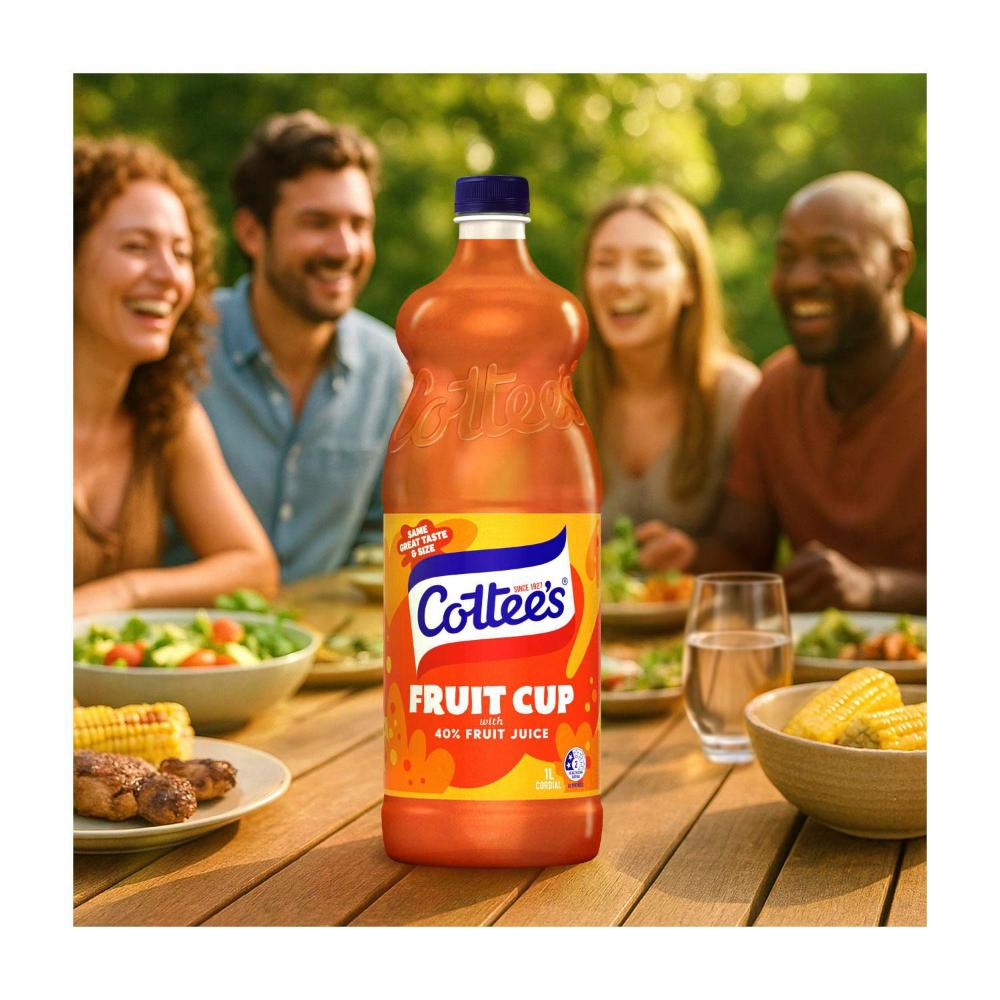 Cottee's Cordial Fruit Cup - 1L