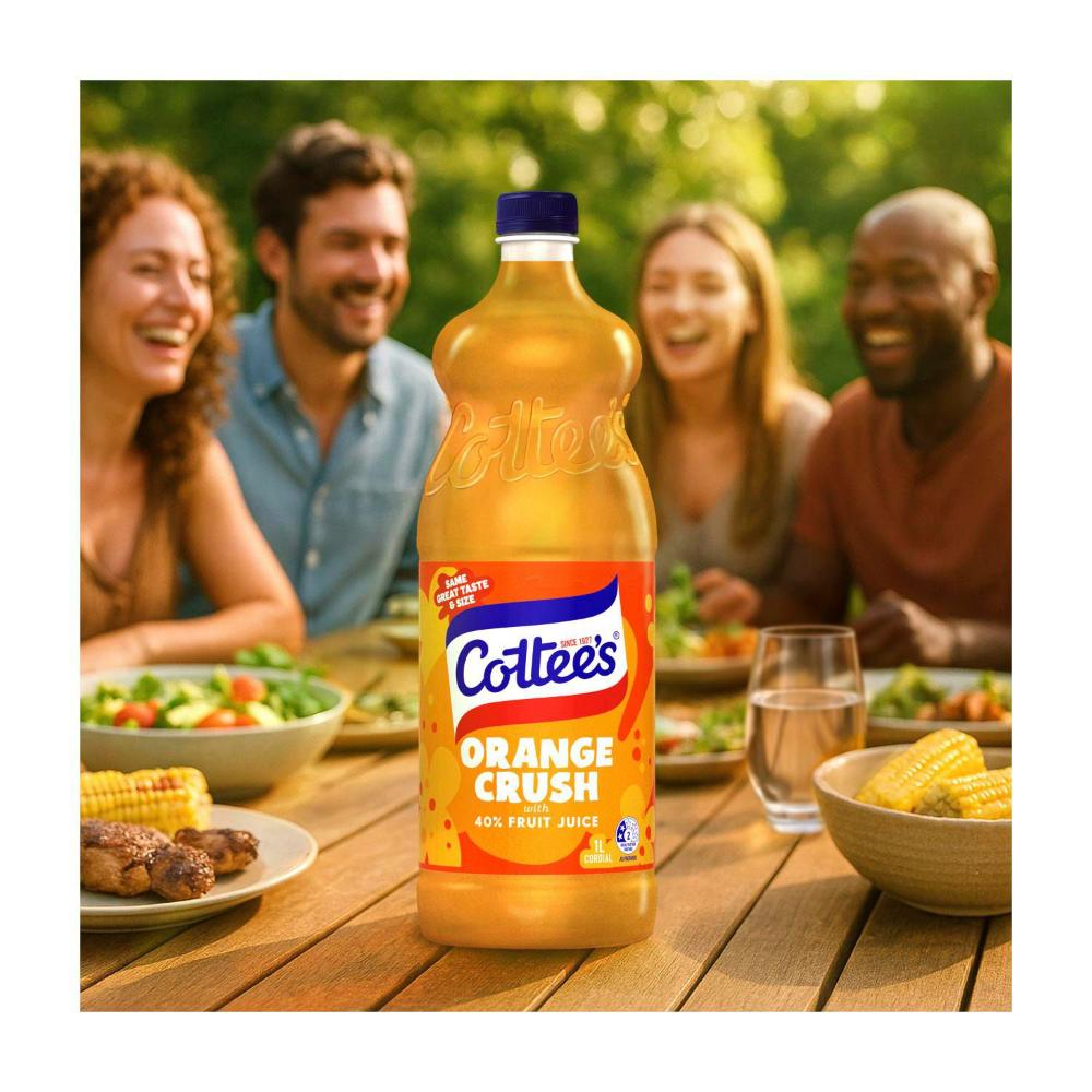 Cottee's Cordial Orange Crush - 1L