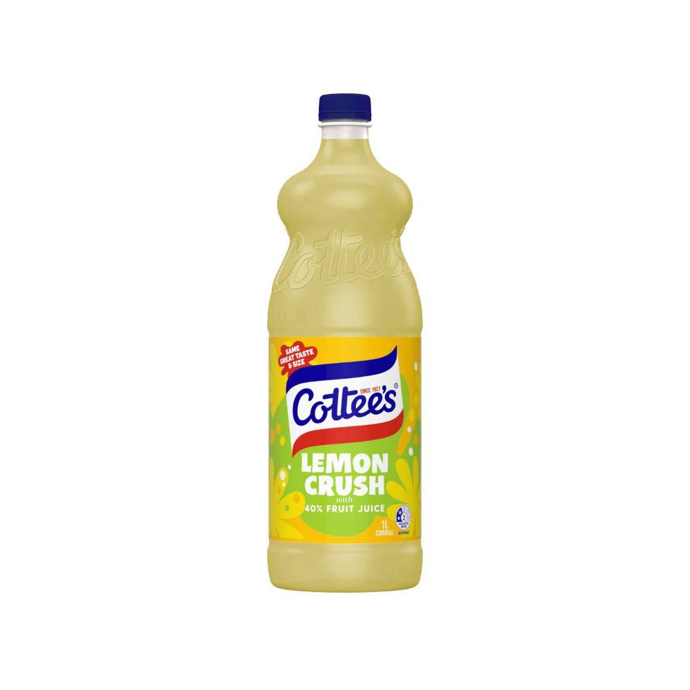 Cottee's Cordial Lemon Crush - 1L