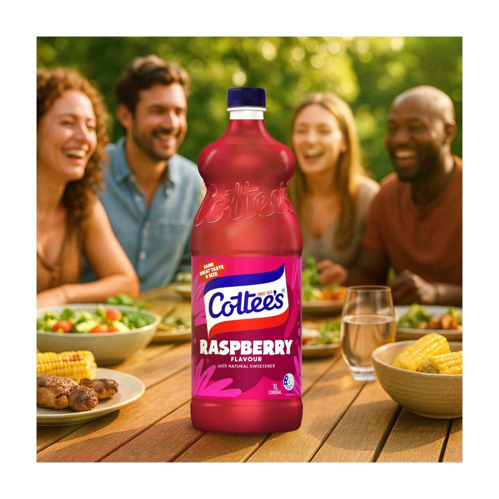 Cottee's Cordial Raspberry - 1L