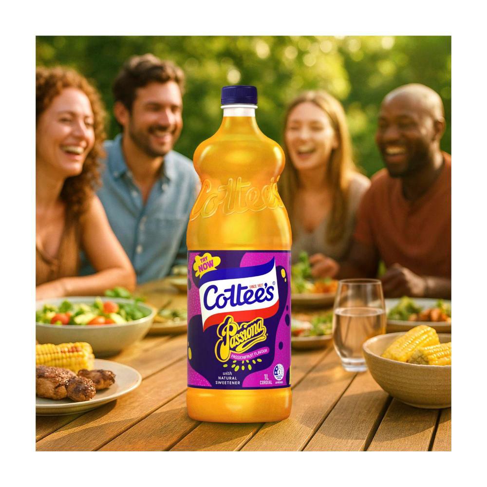 Cottee's Cordial Passiona Passionfruit - 1L