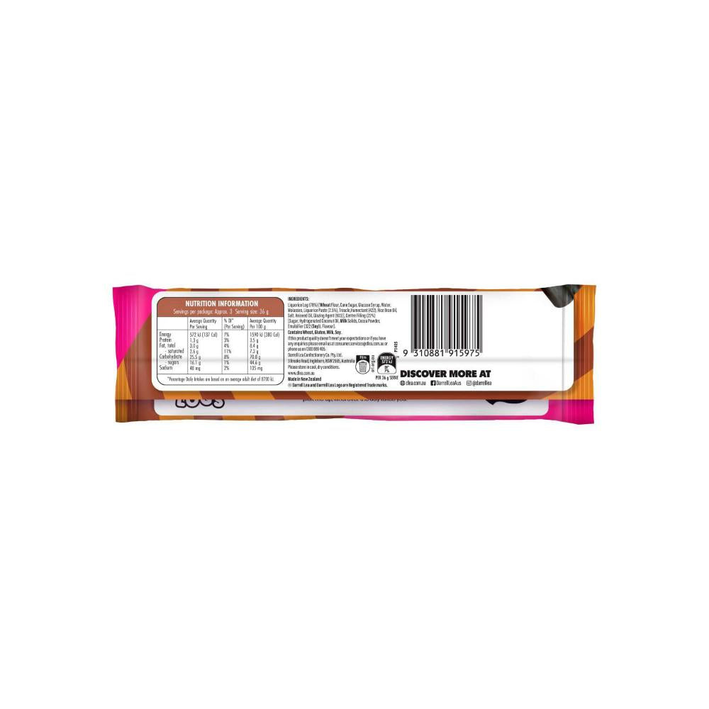 Darrell Lea Triple Triple Chocolate Liquorice Logs - 110g