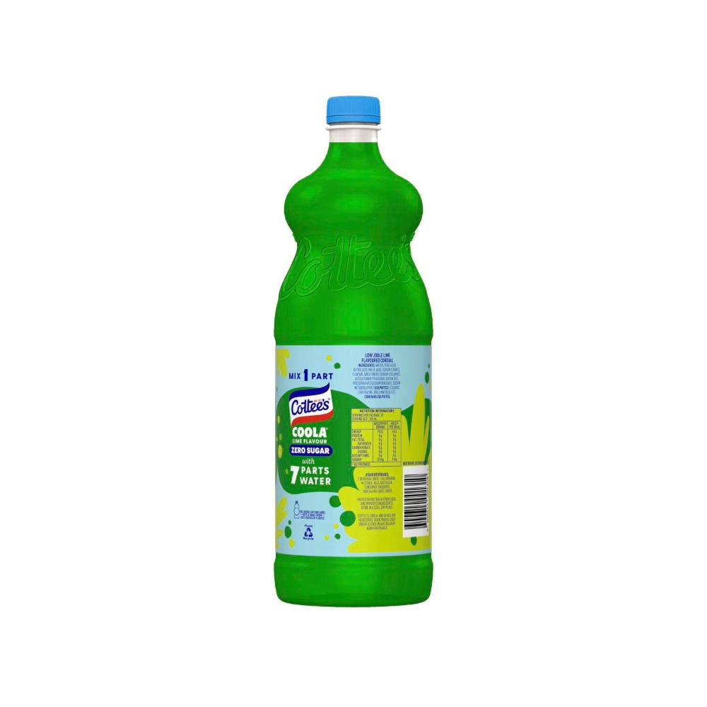Cottee's Cordial Coola Zero Sugar - 1L