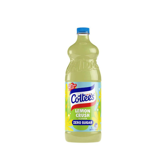 Cottee's Cordial Lemon Crush Zero Sugar - 1L