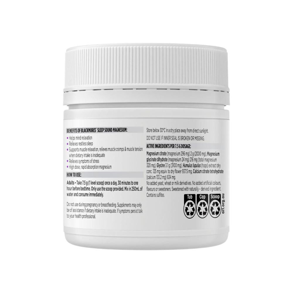 Blackmores Sleep Sound Magnesium Powder - 187.5 g