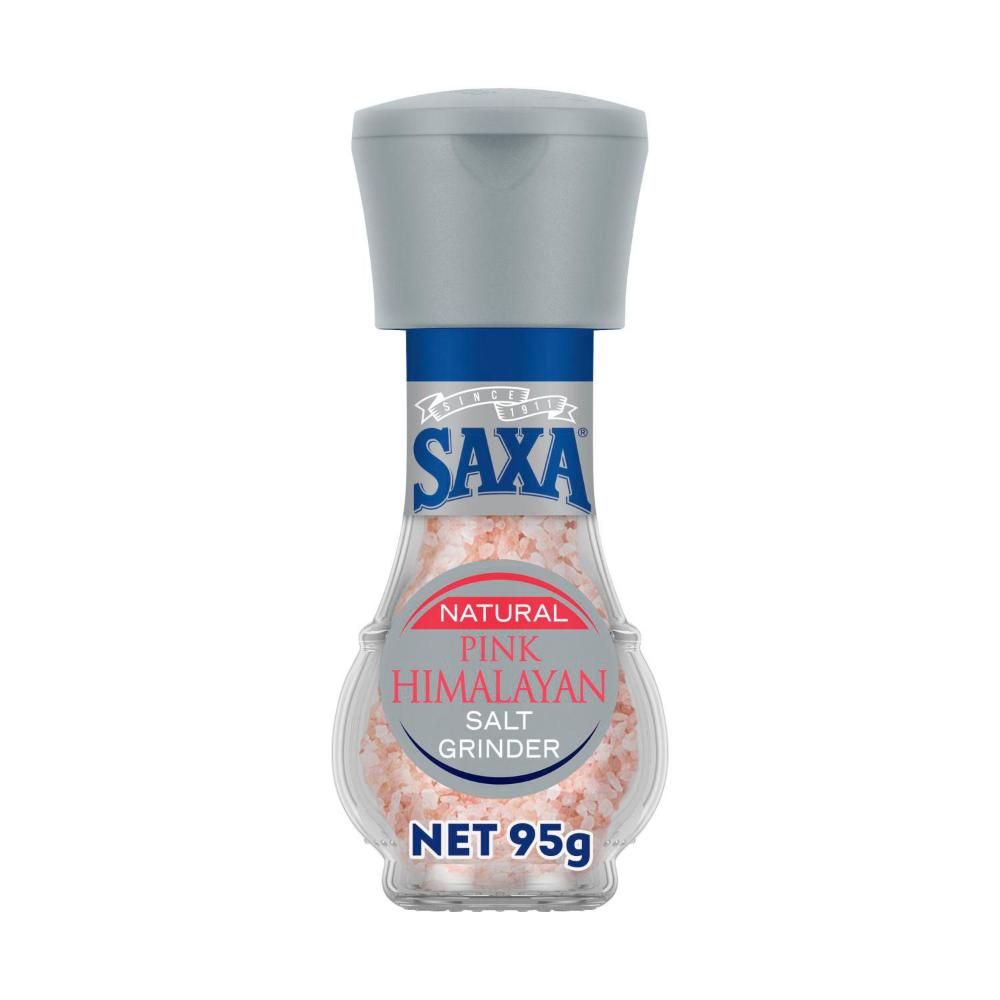Saxa Natural Pink Himalayan Salt Grinder - 95g