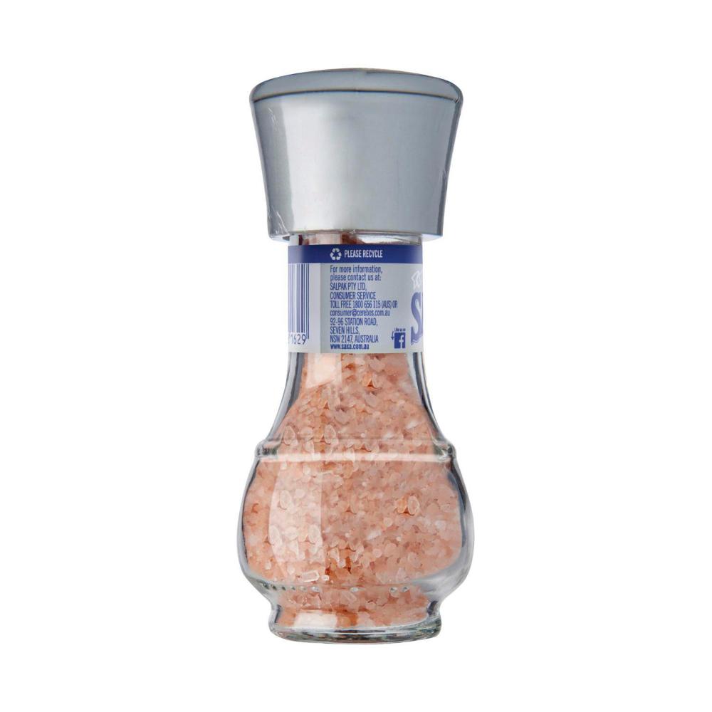 Saxa Natural Pink Himalayan Salt Grinder - 95g