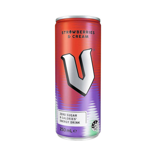 V Energy Drink Strawberries & Cream - 250mL