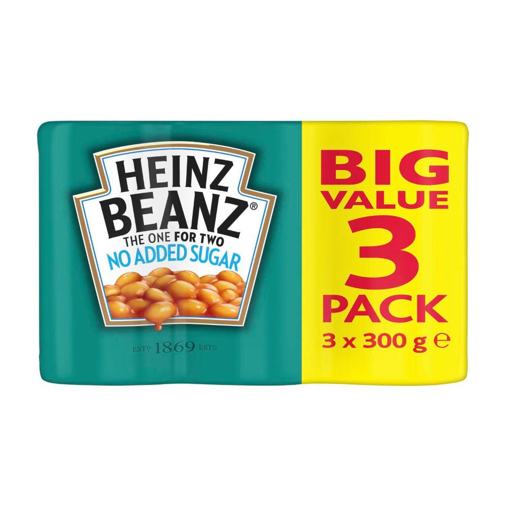 Heinz Baked Beans No Added Sugar 3 Pack - 300g