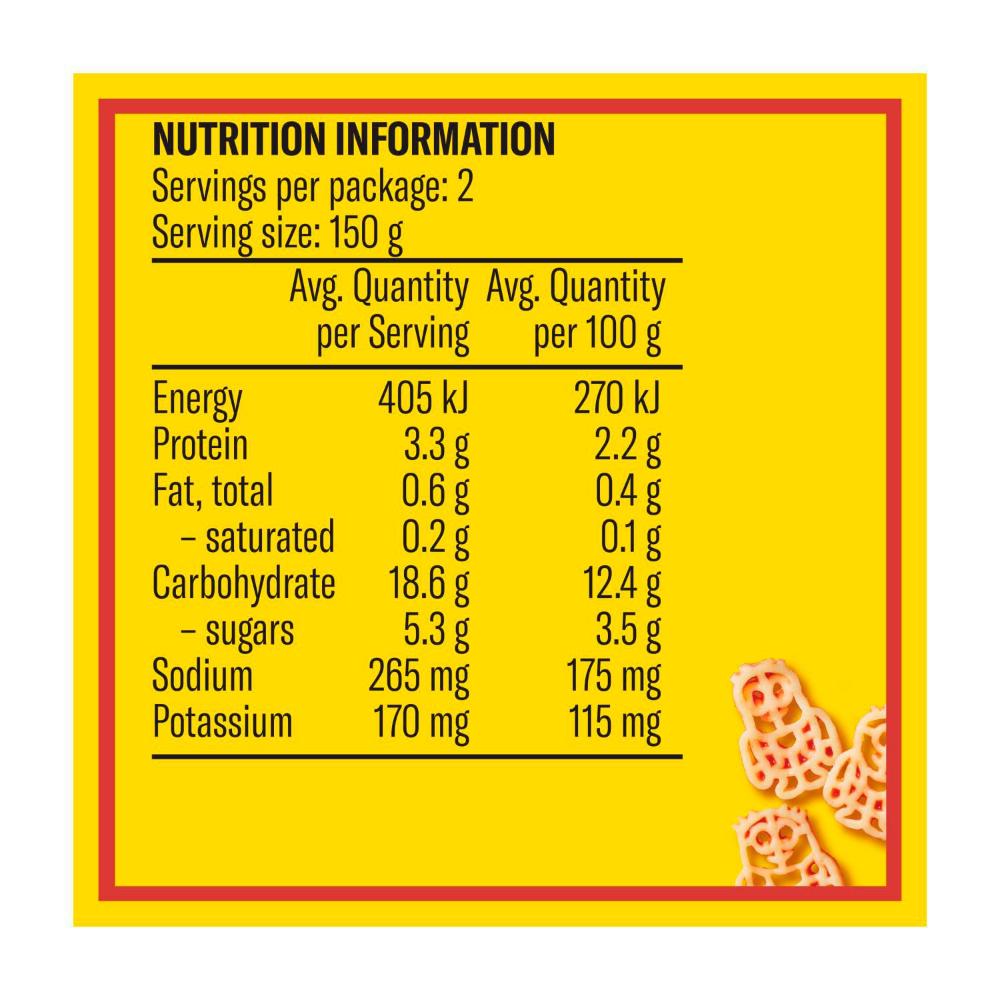 Heinz Minion Pasta Shapes In Tomato Sauce - 300g