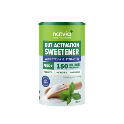 Natvia Gut Activated Sweetener Stevia Canister - 300g
