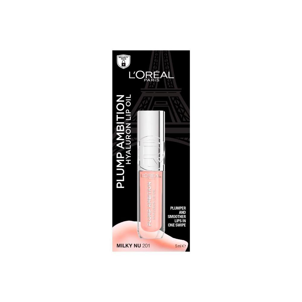 L'Oreal Paris Plump Ambition Hyaluron Lip Oil 201 Milky Nu - 30mL