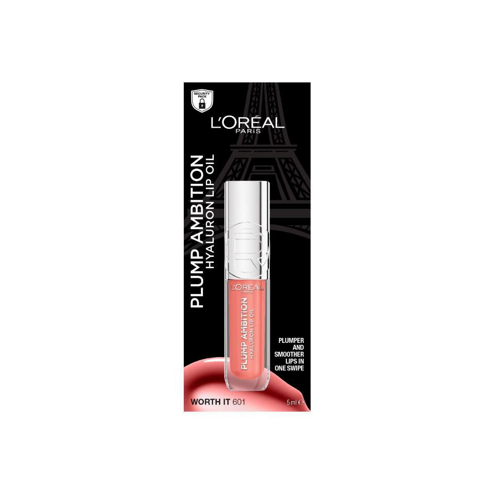 L'Oreal Paris Plump Ambition Hyaluron Lip Oil 601 Worth It - 30mL