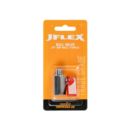 Jflex Mini Ball Valve - 1/4" BSP Male & Female