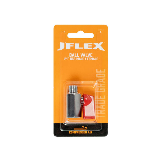 Jflex Mini Ball Valve - 1/4" BSP Male & Female