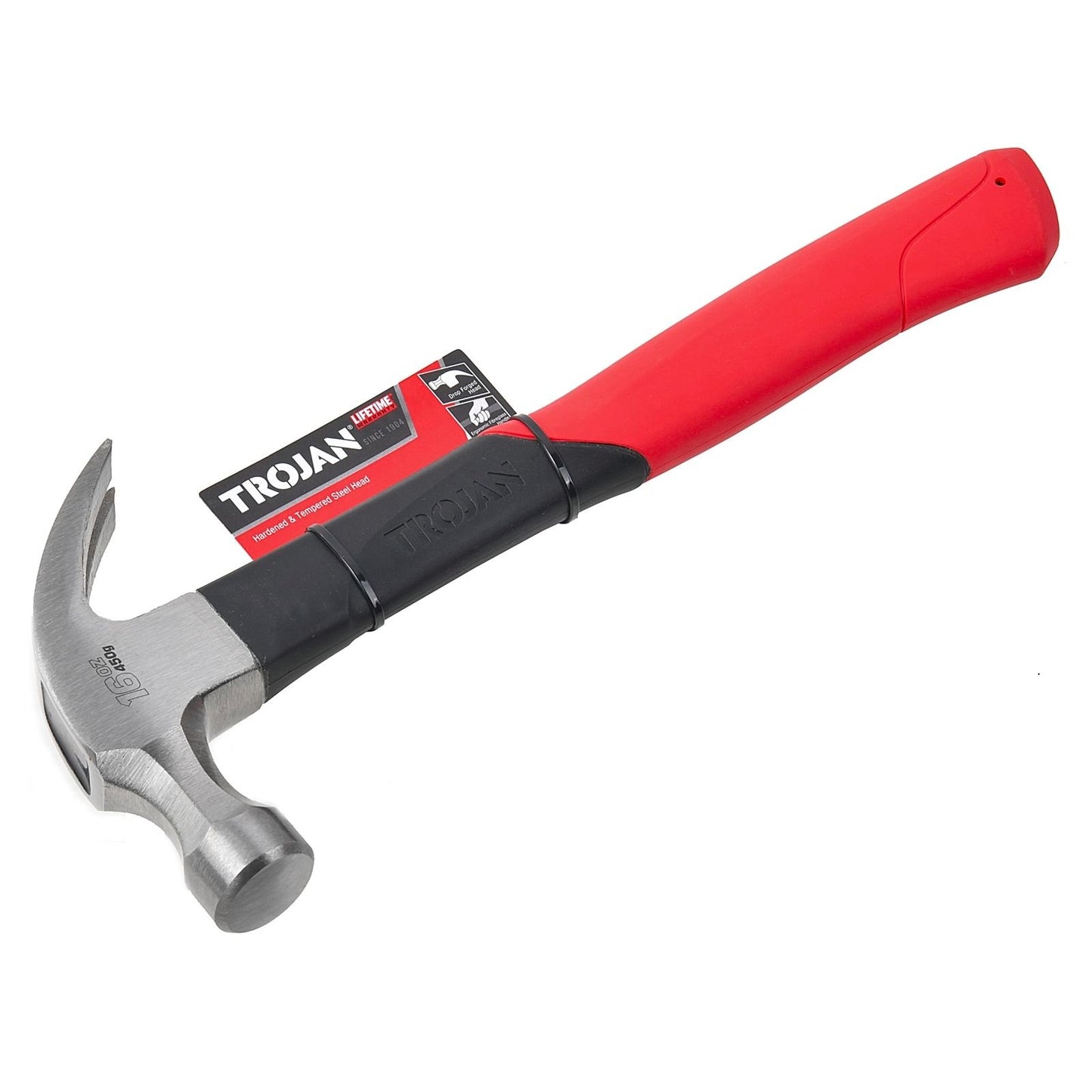 Trojan Fibreglass Claw Hammer - 16oz - 450g