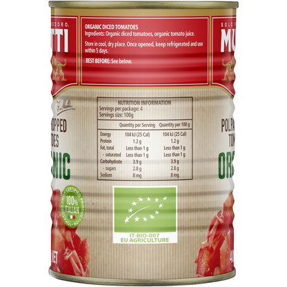 Mutti Organic Polpa Finely Chopped Tomatoes 400g