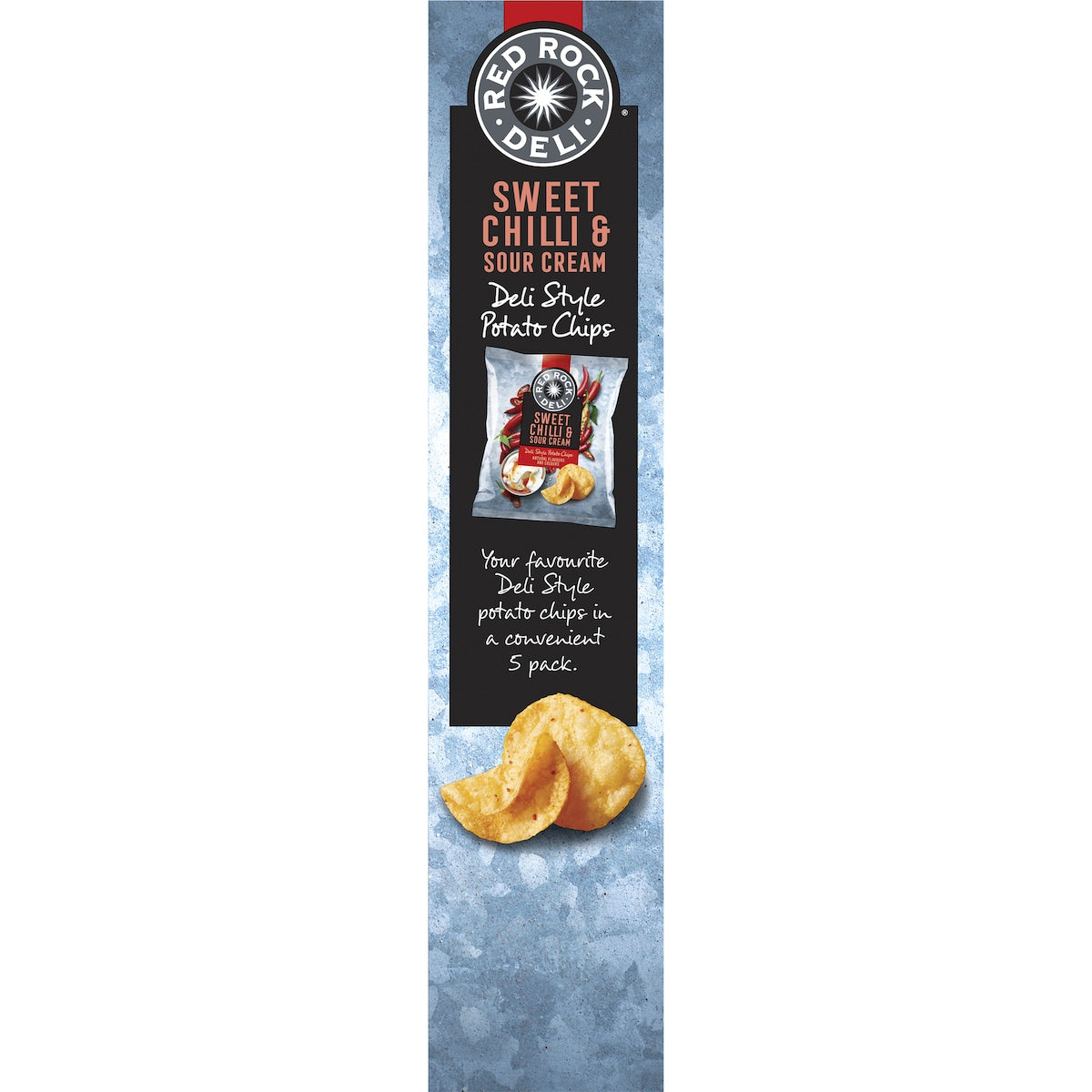 Red Rock Deli Sweet Chilli & Sour Cream Potato Chips 5 Pack
