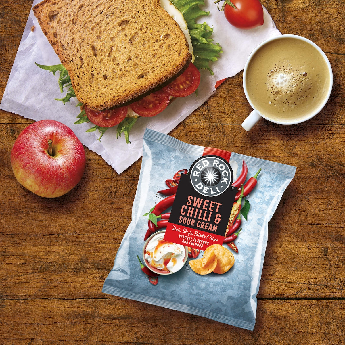 Red Rock Deli Sweet Chilli & Sour Cream Potato Chips 5 Pack